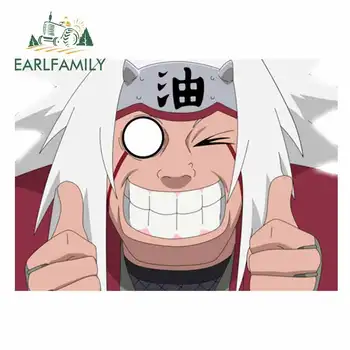 

EARLFAMILY 13cm x 9.3cm for Naruto-jiraiya Fine Stickers Vinyl Car Sticker Personality Waterproof 3D Simulation Fun Decals