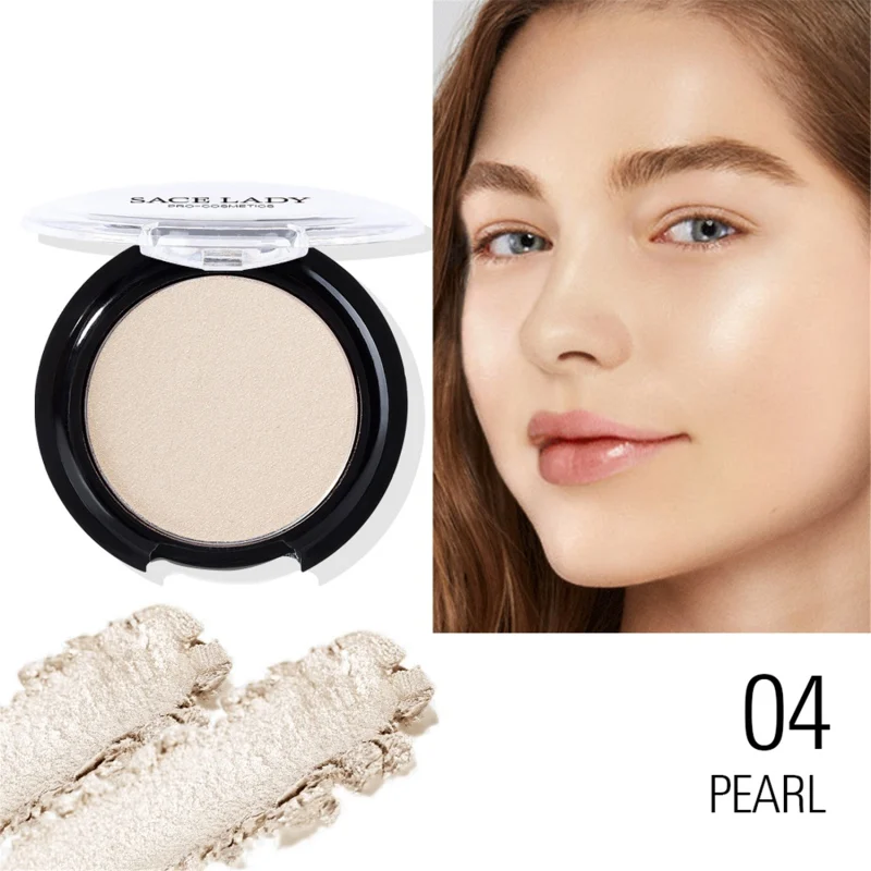 6 цветов Shimmer Powder пудра для лица Iluminator макияж сияющий блеск палитра для макияжа Dropshippingpingping - Цвет: 04