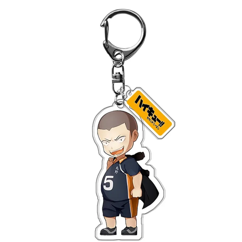 Kpop Space Haikyuu ! Acrylic Keychain Keyring Cosplay Anime Exquisite for Men Key Chains 