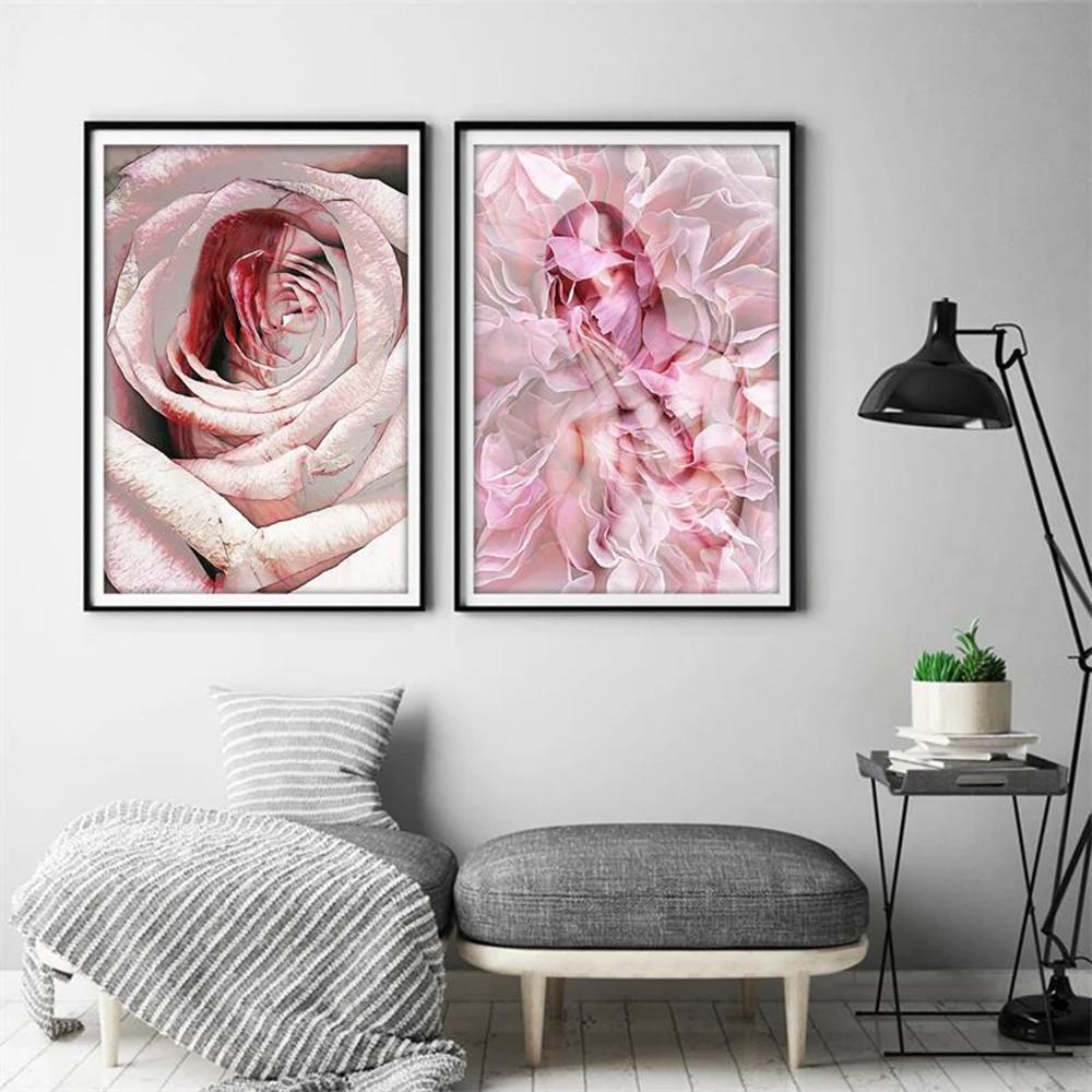 

Modern Rose Home Decor Wall Art Print Wall Art Painting Pictures Home Bathroom Decoration Paintings Wall Decor