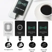

2021 Wireless Charger Adapter Support Micro USB Type C Qi Wireless Charger Pad Dock Connector For IPhone Android Phone Receiver