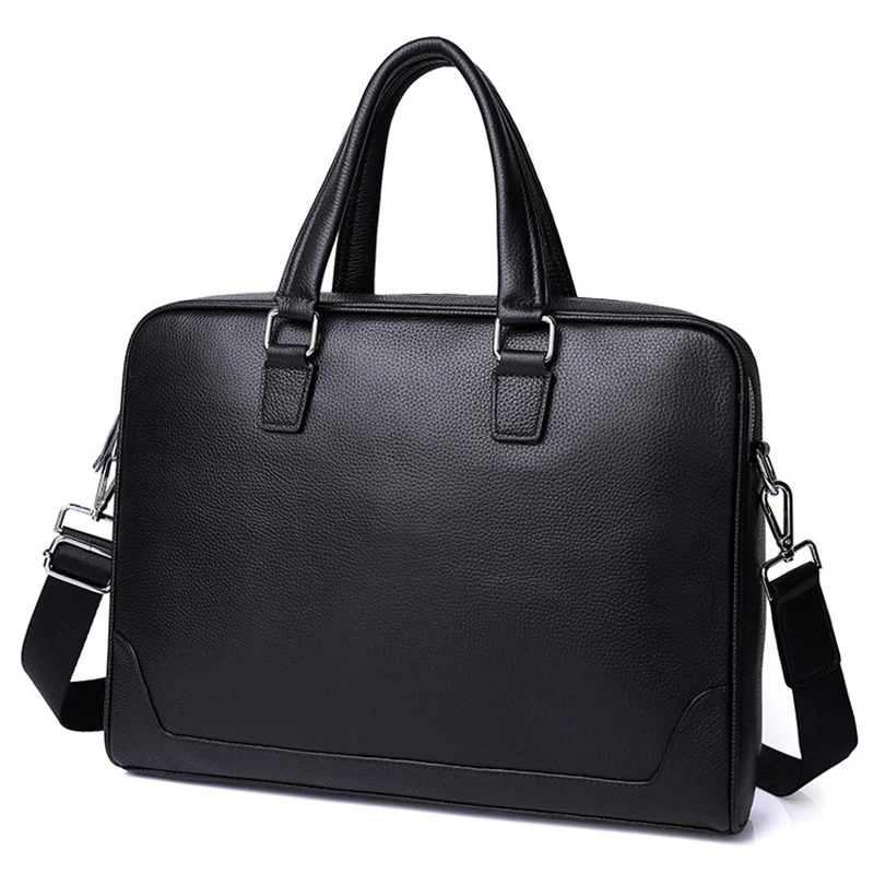 

Leather Laptop Briefcase Men Genuine Leather Handbag Crossbody Bag Men's Business Office Bags Messenger Bags Briefcase for Male