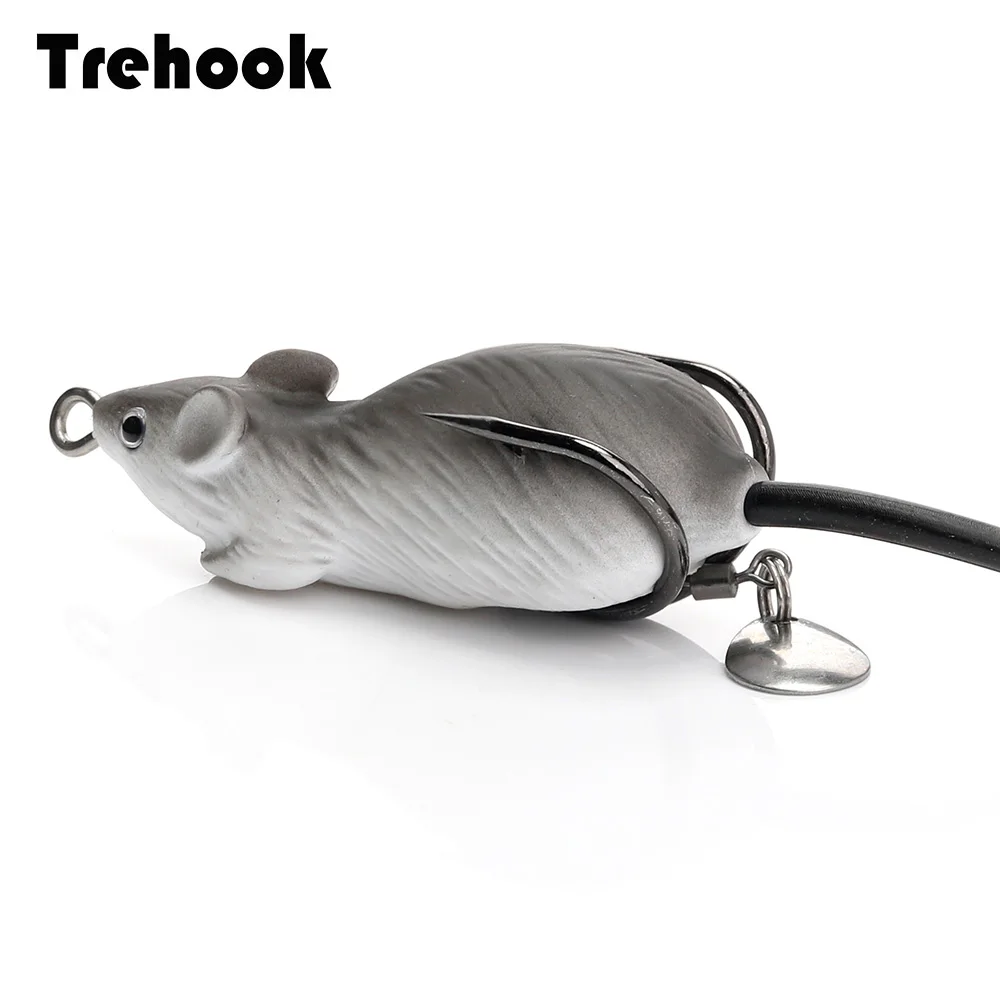 TREHOOK 6 5 см 14 г Мышь Мягкая приманка для рыбалки воблеры рыболовная прикормка