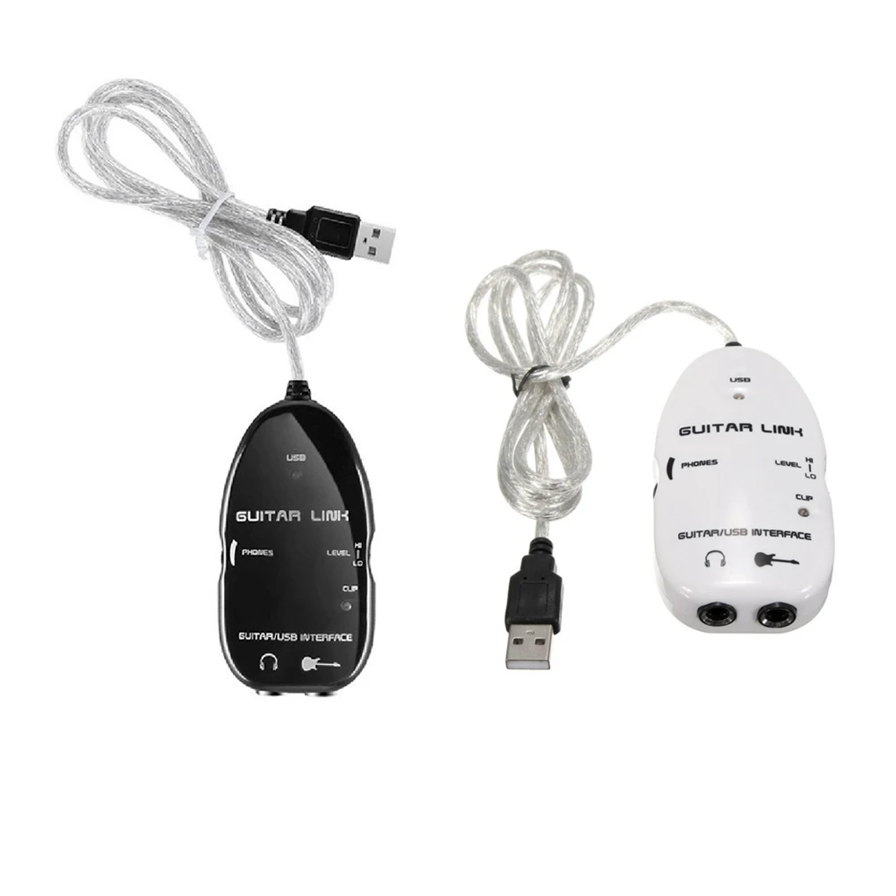 Гитарный USB интерфейс Соединительный кабель адаптер компьютерная запись гитарный усилитель записывающая система