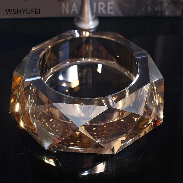 Faceted Crystal Ashtray