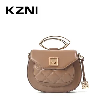 

KZNI Genuine Leather Purse Crossbody Shoulder Women Bag Clutch Female Handbags Sac a Main Femme De Marque L9185