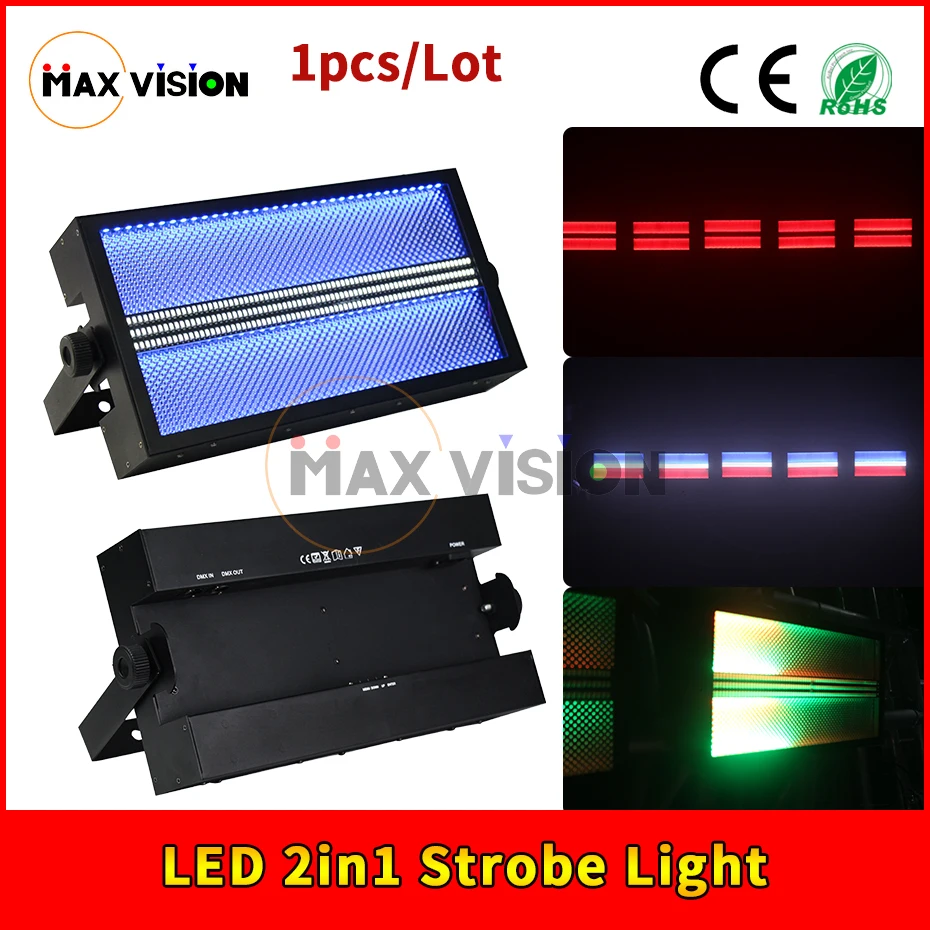 

2in1 Strobe Led Light Dmx Control Dj Light For Disco And Bar RGB 3in1 Music Disco Light For Club And Stage lighting