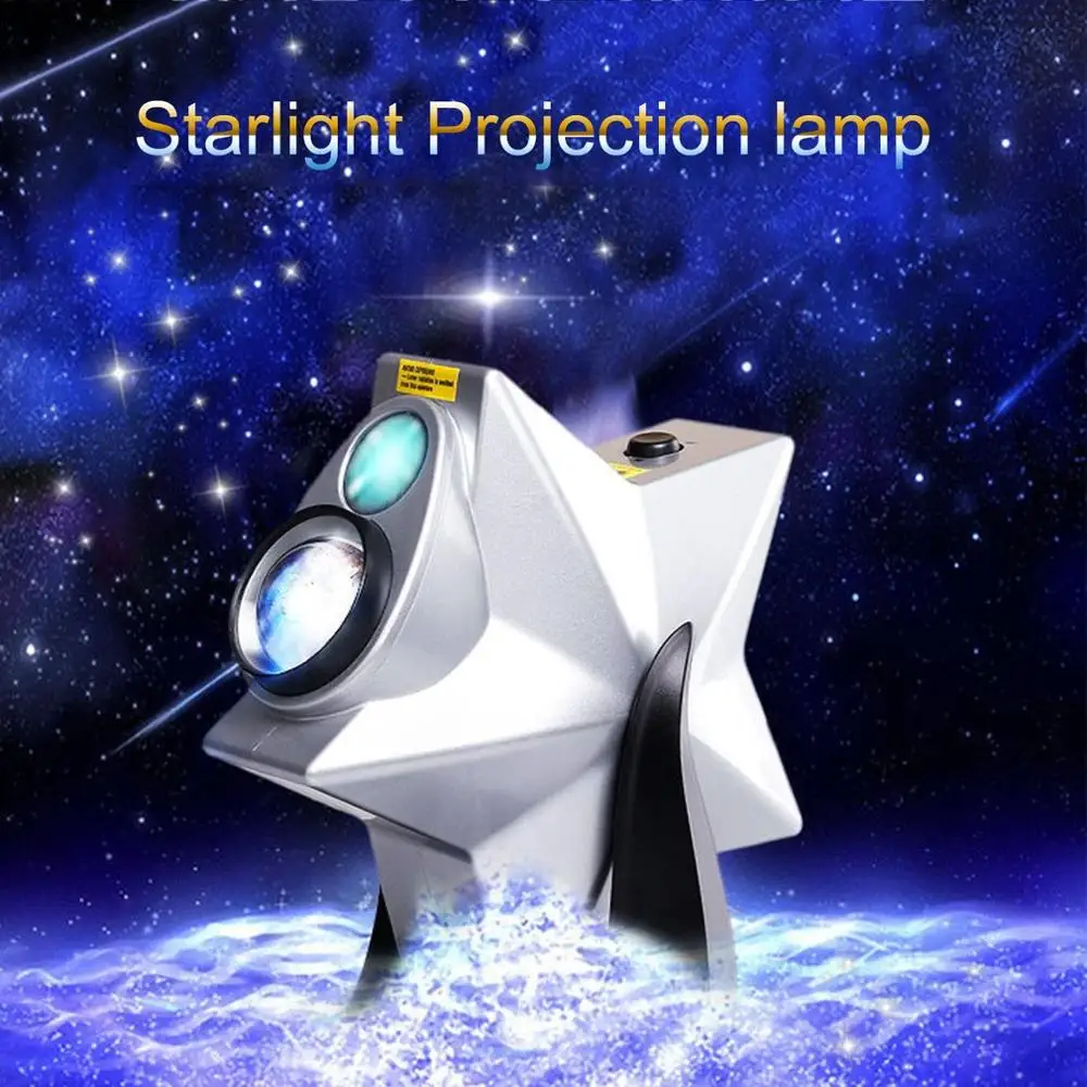 

3D Novelty Stars Twilight Sky LED Laser Night Light Projector Lamp Home Bedroom Bar Dimmable Flashing Atmosphere Decor Light