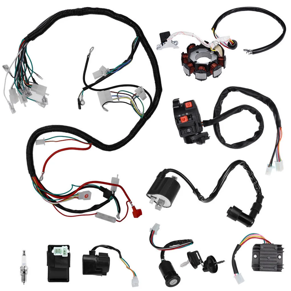 Замена для ATV QUAD CG150/200/250CC статора CDI Электрический жгут проводов провода ткацкий станок мотоцикл часть