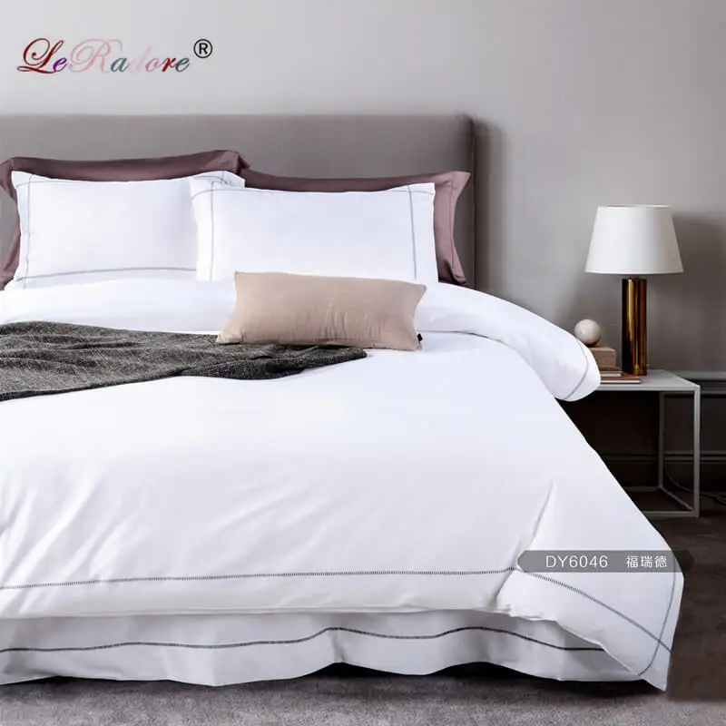 LeRadoreCustom постельное белье для отеля 4 шт. пододеяльник набор 60 нитей вышивка