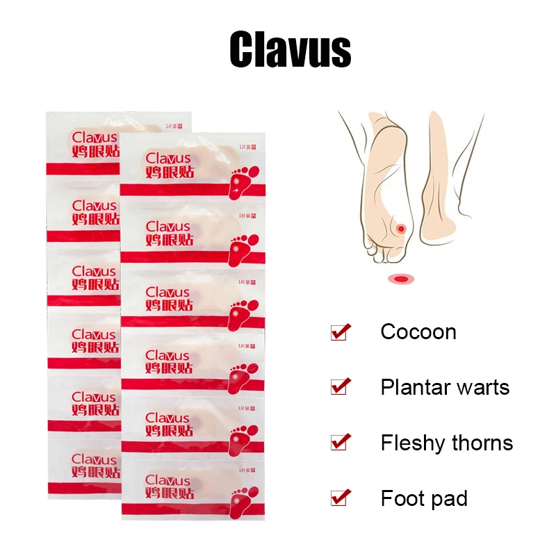 50PCS Detox Foot Pads Patches Feet Care Medical Plaster Corn Removal Remover Callus Health Patch | Красота и здоровье