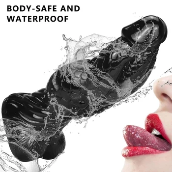 Alien animal dildo butt plug PVC huge penis with suction cup anal massager flirting sex products female male sex toys 6