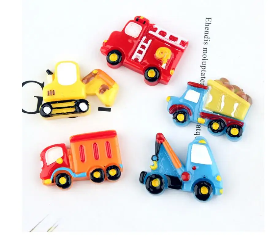 10pcs/lot Resin car Crafts Rainbow Cute Accessories For Bows Flatback Resin DIY Craft Supplies Handcraft