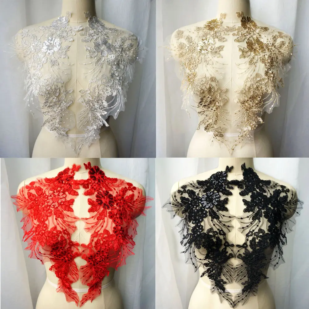 5 Pcs - 10 Pcs Blanc Coton Mélange Fleur Col Dentelle Patch Motif Appliques Artisanat Approvisionnement Coudre Sur A319 - France