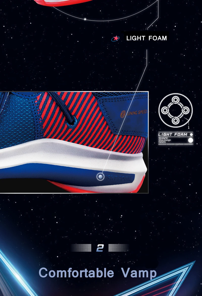 Li-Ning Для мужчин Скорость VI Профессиональная баскетбольная обувь светильник подушка из пены с эффектом подкладка Спортивная обувь Кроссовки ABAP069 XYL292