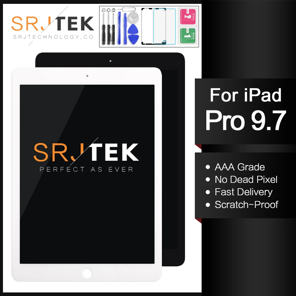 AAA+ ЖК-для iPad Pro 9,7 A1673 A1674 A1675 ЖК-дисплей Матрица сенсорный экран дигитайзер сенсор планшетный ПК сборка без кнопки Home
