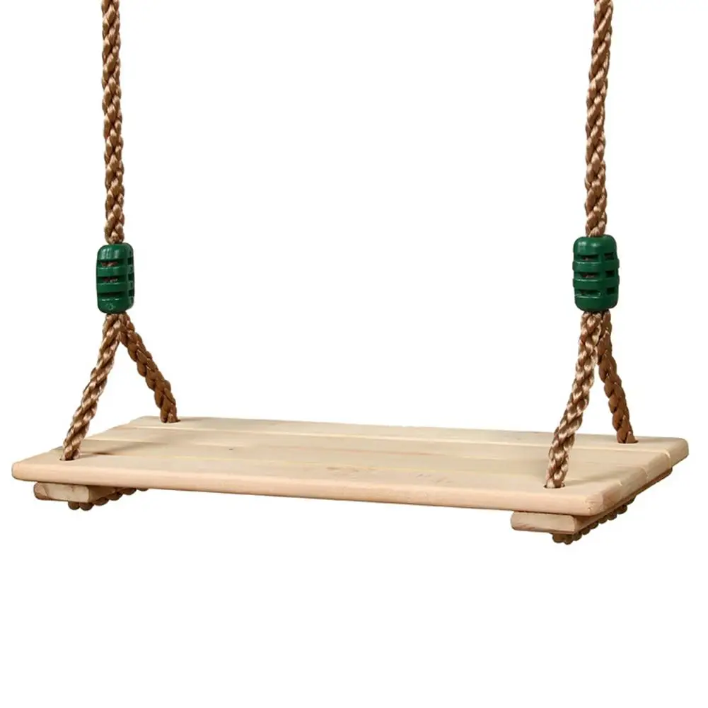 Хоббилан классическое деревянное кресло-качалка с сильным качающимся канатом регулируемые по высоте Подвесные качели для внутреннего и наружного использования