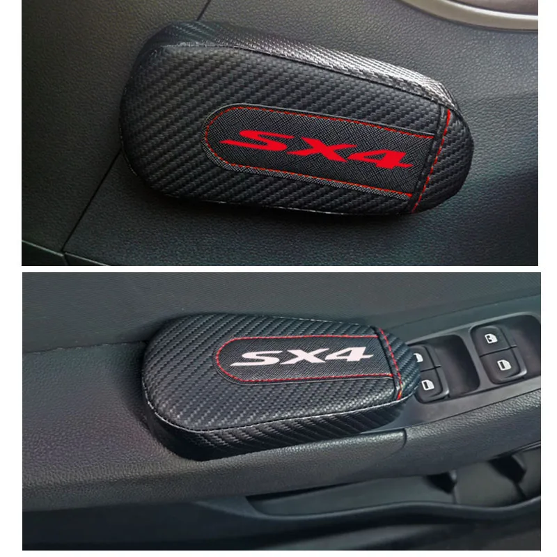 Стайлинг автомобиля для Suzuki Sx4 1 шт. подушка из углеродного волокна ног наколенник