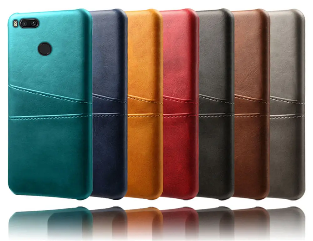 For Xiaomi Mi 5X 6X A1 A2 Mi5 Mi6 Case Card Slot Cover PU Leather+PC Back Cases For Xiaomi 8 9 se Max 3 Mix 2s Poco F1 Fundas xiaomi leather case color