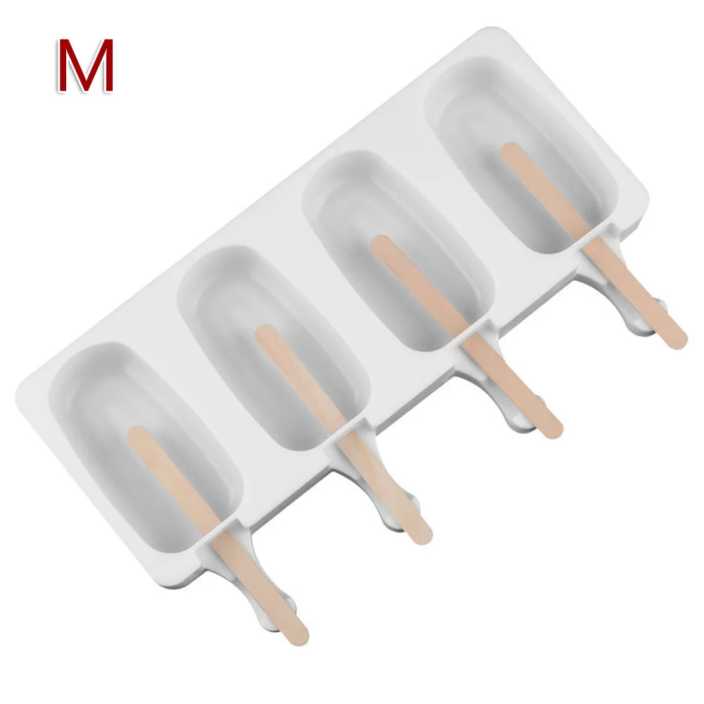 1 шт. силиконовая форма для мороженого 4 ячейки замороженного сок фруктовое