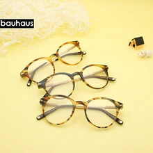 Bauhaus, модные женские очки, оправа для мужчин, оправа для очков, винтажные круглые прозрачные линзы, очки, оптическая оправа для очков AB1025