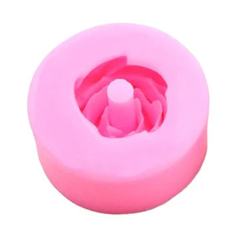 

Shiny Handmade Epoxy Resin Mold Rose Flower Straws Topper Casting Silicone Mould C6UD