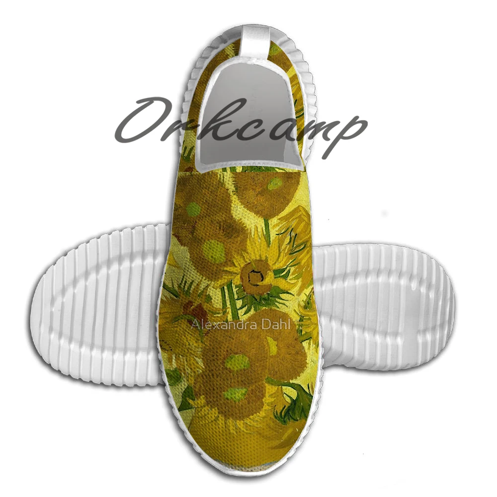 Спортивная обувь для бега an Gogh quot Sunflowers; легкая прогулочная обувь; дышащая сетчатая обувь для йоги