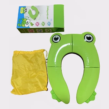

Portable Folding Potty Training Seat for Boys Baby Kid Toddler and Girls Upgrade Ring Toilet Training Seat Cover Travel Tools