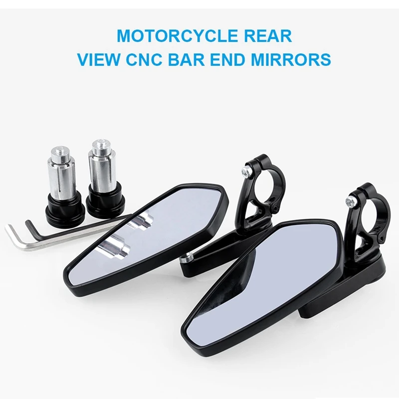 Мотоцикл заднего вида Бар Конец Зеркала для Hond GROM MSX125 CB500F/Kawasaki Z125 pro Z650 Z750 Z800 Z900 ER6N/Yamah MT-03 MT-07