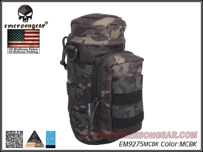 Emersongear Emerson тактическая сумка на плечо, водонепроницаемая, Molle, для охоты, кемпинга, туризма, стрельбы, бутылки для воды, сумка - Цвет: MCBK