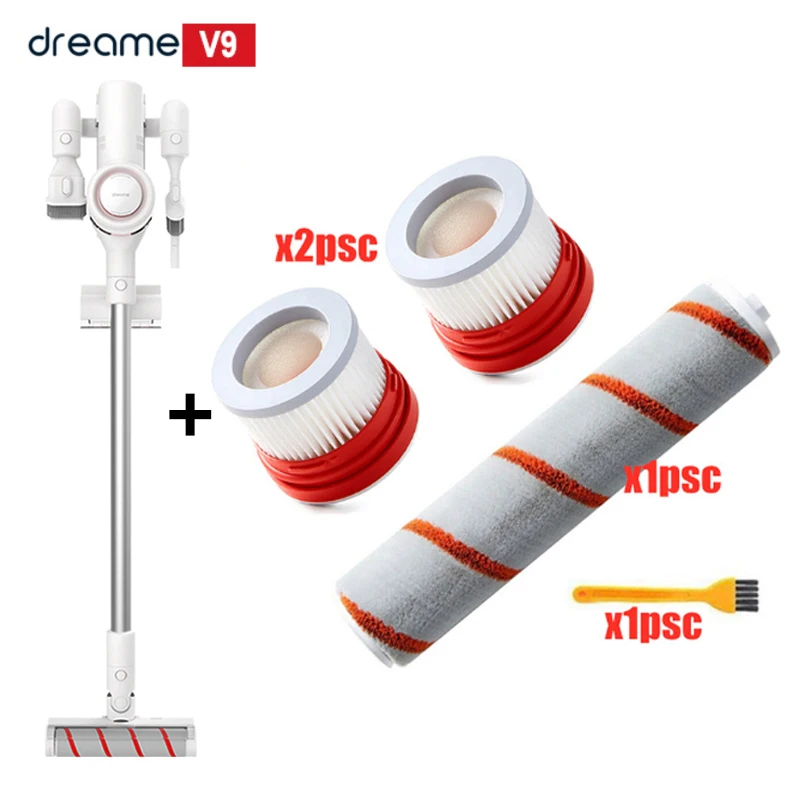 Xiao mi беспроводной циклонный фильтр Dreame V9 Ручной беспроводной mi ковер развертки пылесборник домашний пылесос портативный - Цвет: V9 add 4PCS