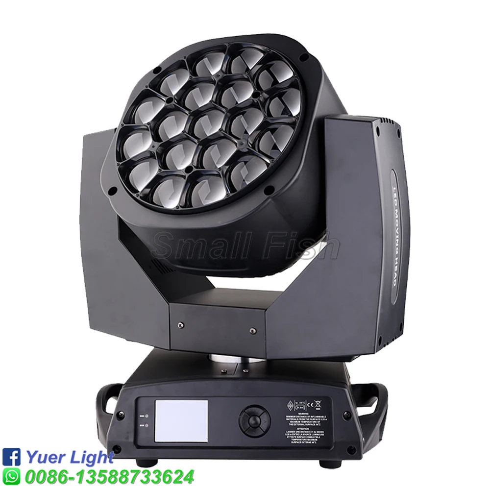2 в 1 чехол с подвижной головкой 19X15W RGBW|Эффект освещения сцены| |