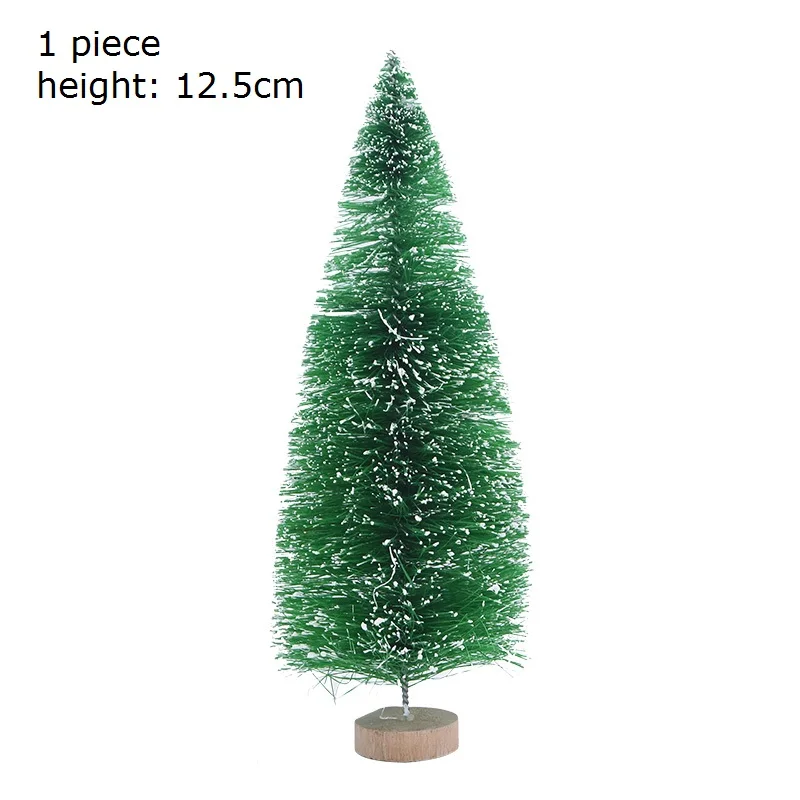 12.5cm-B03-1pc 5-16 см мини Рождественская елка искусственная сосна елки DIY Красочные рождественские фото реквизит для рождественской вечеринки украшение стола новогодний домашний декор - Color: 12.5cm-B03-1pc