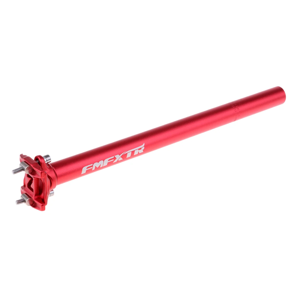 Red 27.2x400mm 400 мм Регулируемая пипетка Подседельный штырь BMX MTB Велосипедное Сиденье трубка - Цвет: Red 27.2x400mm