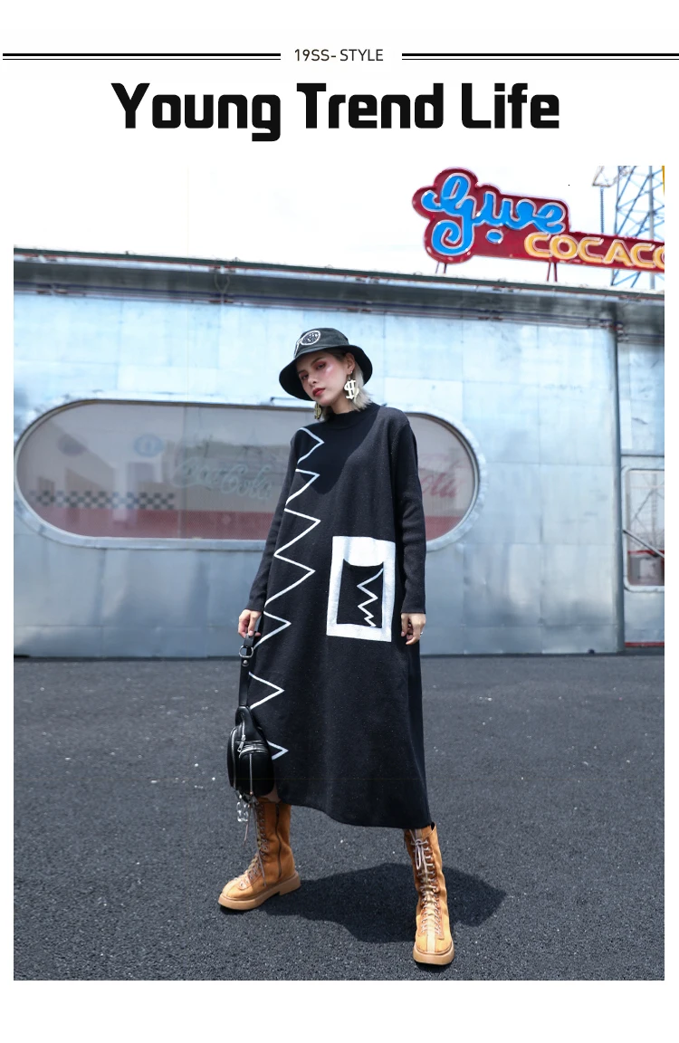 Max LuLu корейские модные женские элегантные платья женское длинное платье с принтом Новая Осенняя винтажная уличная черная свободная одежда