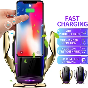 

Phone Holder Car Wireless Charger Fast Charging Wireless Car Charger for Mobile Phone Bracket Support Wireless Charge