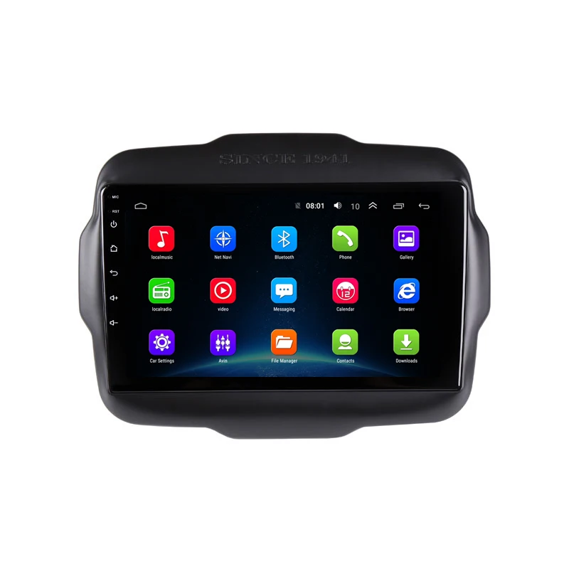 Sale 9" 2.5D IPS Android 9.1 Car DVD Multimedia Player GPS for Jeep Renegade 2015 2016 2017 2018 audio car radio DSP 32EQ navigation 1