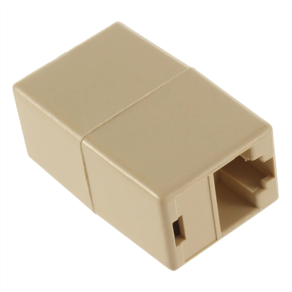 

1Pcs RJ45 for CAT5 Ethernet Cable LAN Port 1 to 1 Socket Splitter Connector Adapter