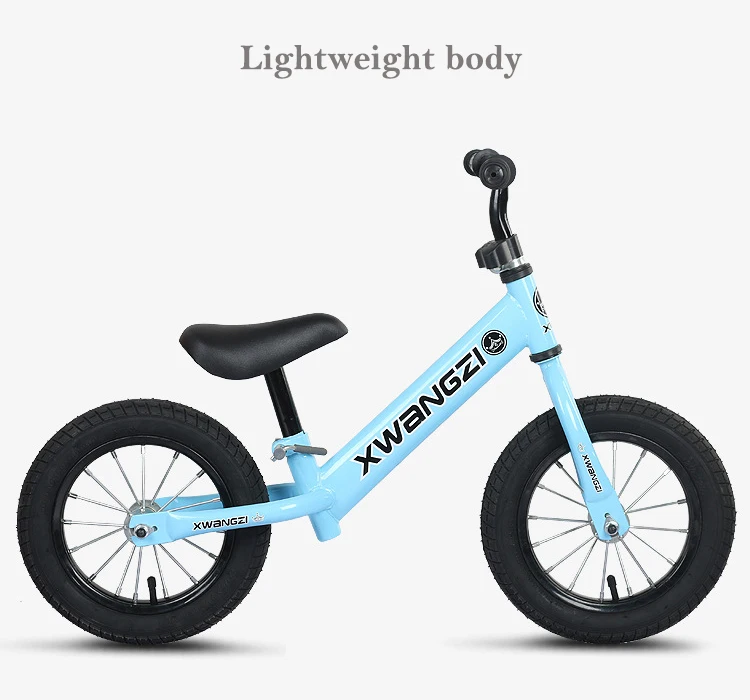 Детские блестящие 12-дюймовый детский велосипед баланса Сверхлегкий детская езда на велосипеде 2 до 6 лет дети учатся ездить спортивные игрушки для катания