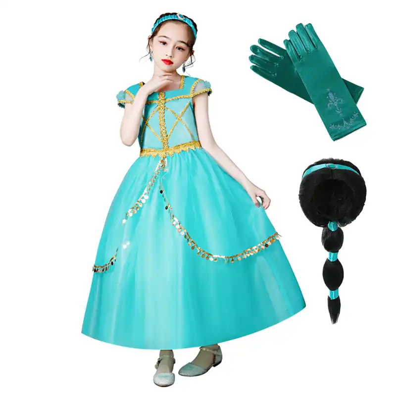女の子プリンセスドレスジャスミンアラジンのランプ服キッズスパンコールアラビア王女衣装カーニバルハロウィン仮装 ドレス Aliexpress