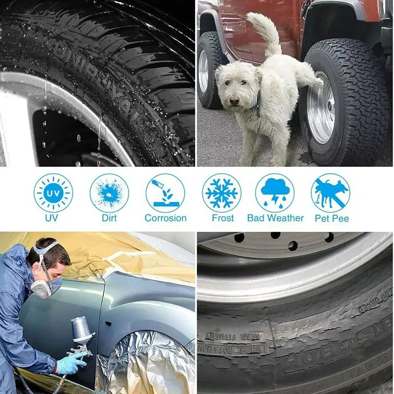 Универсальный водонепроницаемый пыленепроницаемый автомобильный аксессуар запасная Автомобильная сумка для хранения шин Защитная крышка колеса