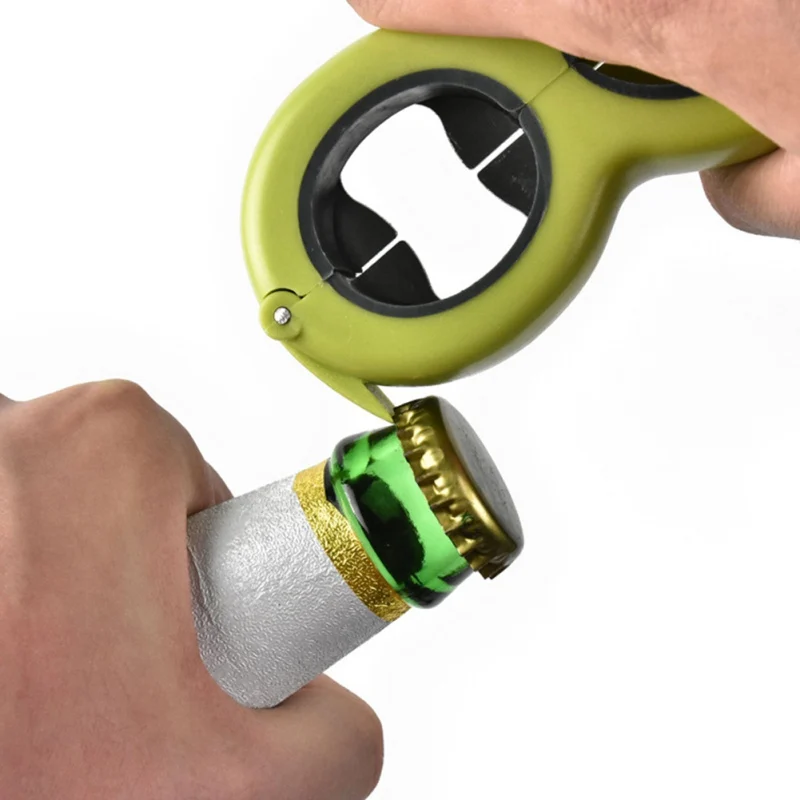 6 In 1 Multi-function Stainless Steel Can Beer Bottle Opener Screw Kitchen Tool Bottle Openers Can Opener Drop shipping