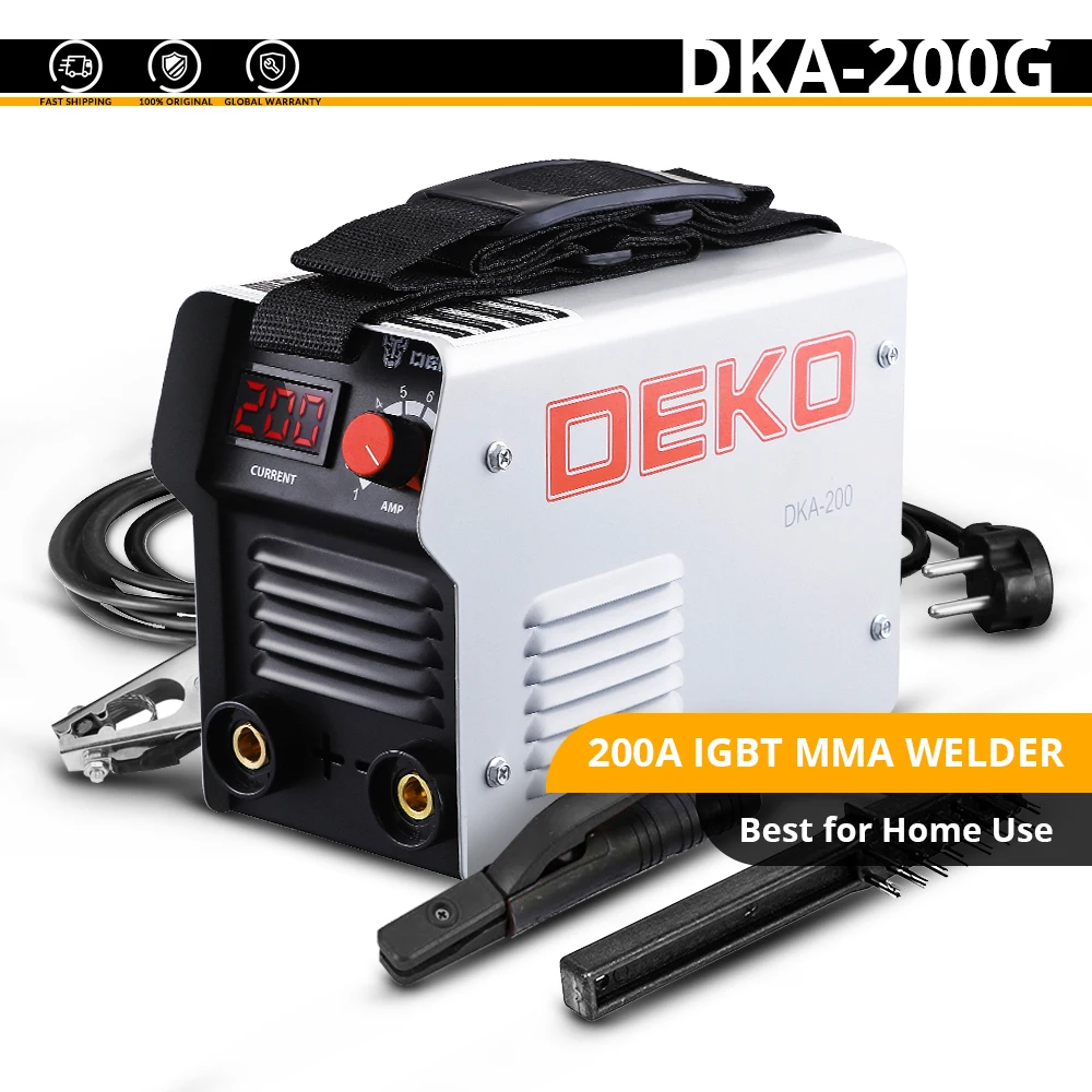DKA-200G DEKO DKA-200Y 200A 4.1KVA инвертор дуговой Электрический сварочный аппарат 220V MMA сварочный аппарат для DIY сварочных работ и электрических работ - Цвет: DKA-200G