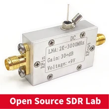  2KHz-3000MHz  Low Noise RF Amplifier Ultra Wideband Gain 32 dB 
