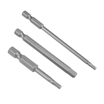 

uxcell 5 Pcs H5 Magnetic Hex Head Screwdriver Bits, 1/4 Inch Hex Shank 3.94-inch Length S2 Power Tools