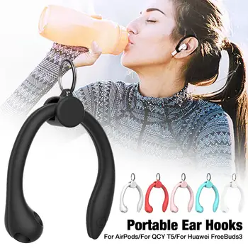 

New Portable Anti-lost Ear Hooks Replacement Small Clamp For AirPods 1/2/Pro QCY T5/T8 Huawei FreeBuds3 Bluetooth 5.0 Earphone