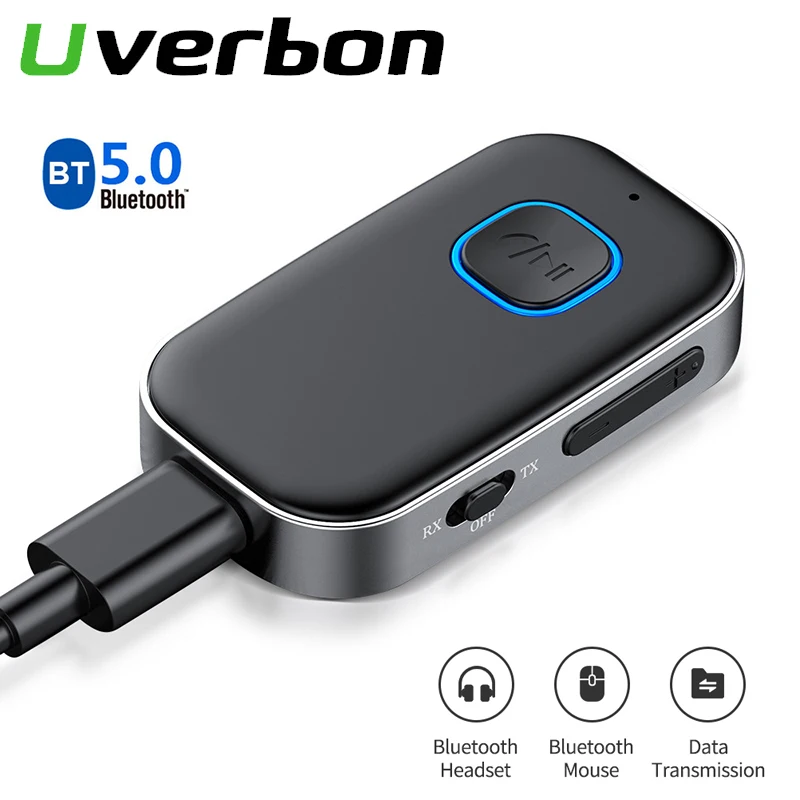 2 In 1 Bluetooth 5.0 Audio Receiver Transmitter 3.5mm AUX Music Wireless Adapter For TV Car PC USB Type C Dongle | Электроника