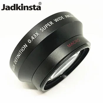 

Jadkinsta Wide Angle Lens Converter 0.43X Adapter Super High Resolution Deluxe Digital Lenses for DSLR Camera Lens Adapter