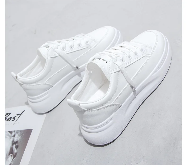 Small White Shoes Women Autumn Casual Loafers Woman Platform Breathable Soft Bottom Sneakers Ladies Fashion Comcise Increasing