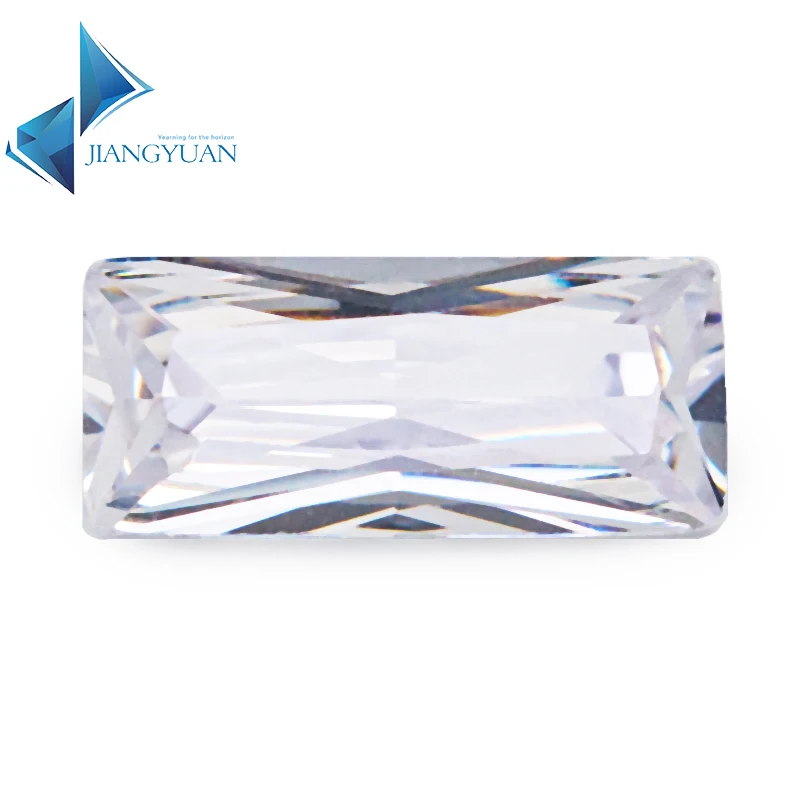 50Pcs 3x7~6x12mm Rectangle Shape 5A+ White Color CZ Stone Synthetic Gems Brilliant Cut Cubic Zirconia For ring | Украшения и